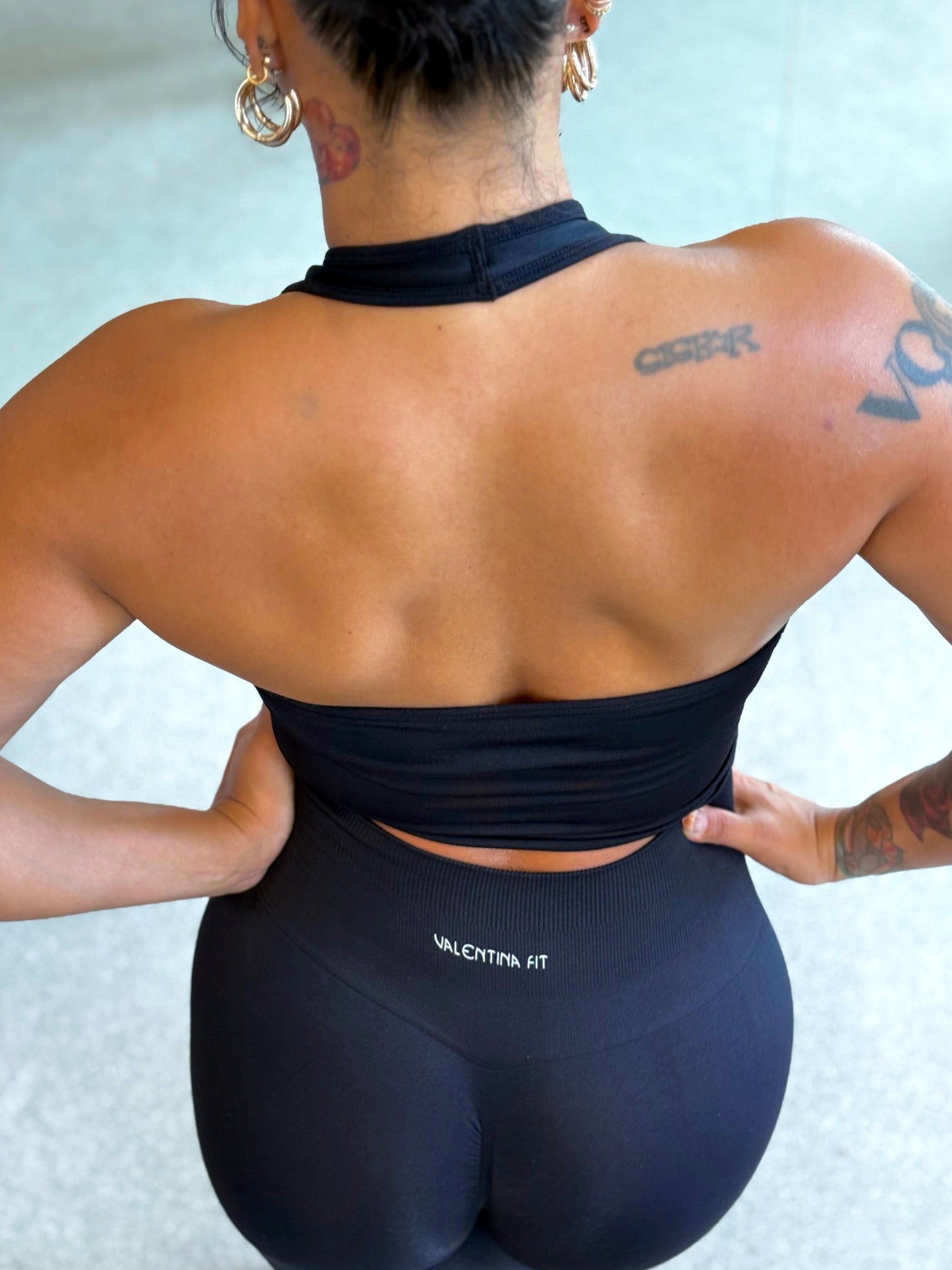 Black Halter Top